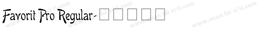 Favorit Pro Regular字体转换